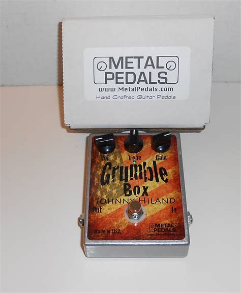 metal pedals grumble box|metal pedals Grumble Box Johnny Hiland 2015 Silver.